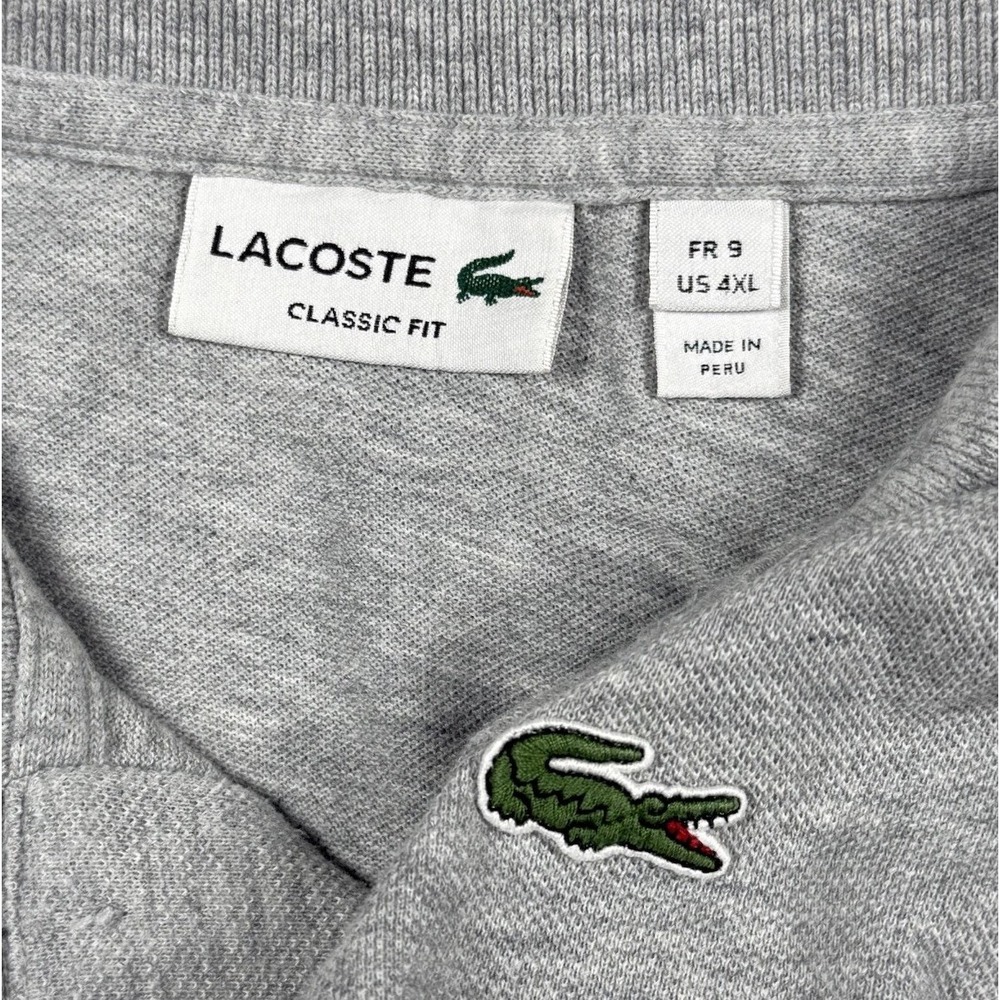 Lacoste Gray Classic Fit Men's Shirt